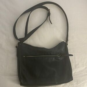 American leather Co. Black Leather crossbody Bag